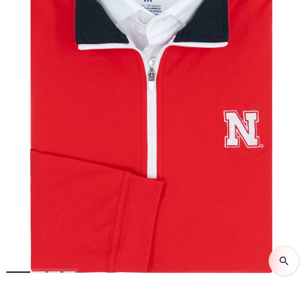 Rhoback Nebraska Quarter-Zip Performance Jacket - Picture 2 of 2